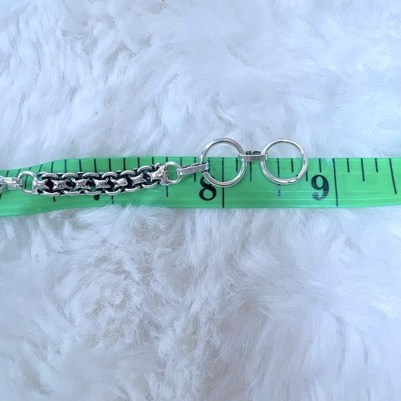 Green Onyx Owl 925 Silver Bracelet - Picture 5 of 6